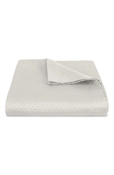 Shop Matouk Pearl Coverlet In Silver