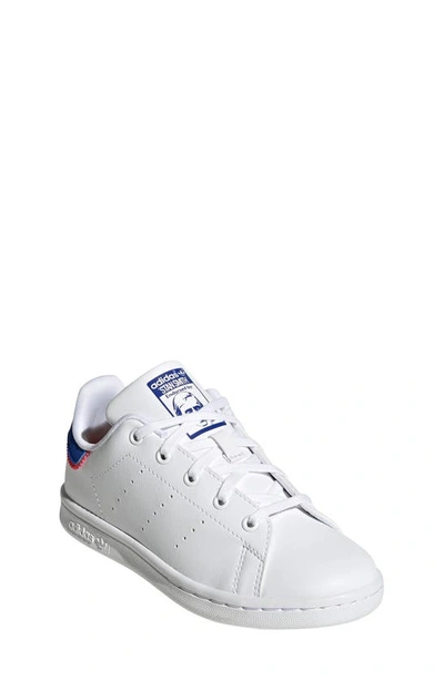 Shop Adidas Originals Stan Smith Low Top Sneaker In Ftwr White/ Bold Blue