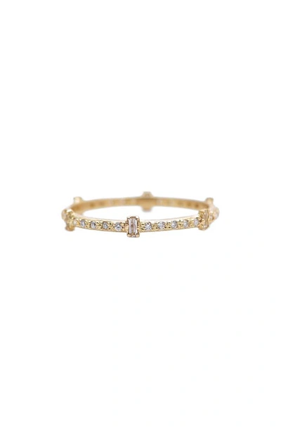 Shop Armenta Sueno Baguette Sapphire & Diamond Ring In Gold