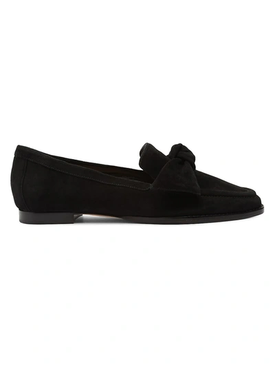 Shop Alexandre Birman Women's Maxi Clarita Suede Loafers In Black