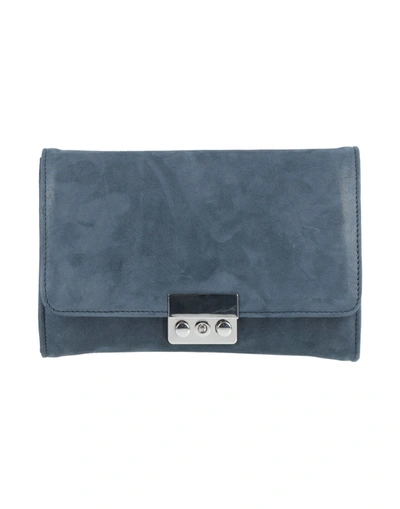 Shop Francesco Sacco Handbags In Dark Blue