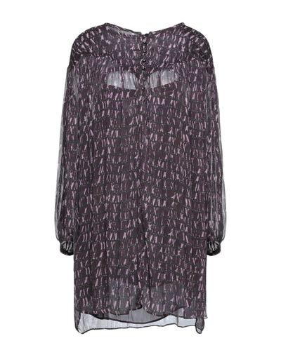Shop Isabel Marant Étoile Woman Short Dress Deep Purple Size 4 Viscose