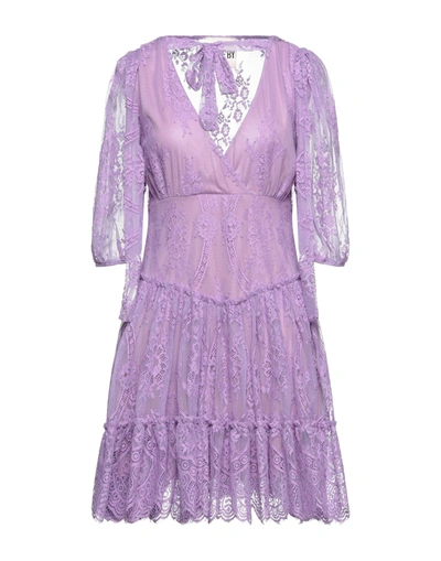 Shop Aniye By Woman Mini Dress Lilac Size S Polyamide, Cotton In Purple