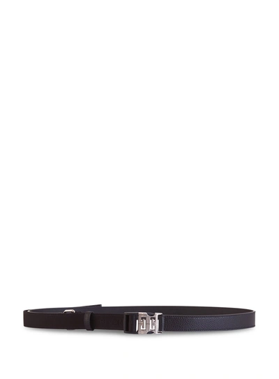 Shop Givenchy 4g Release Buckle Belt In Nero