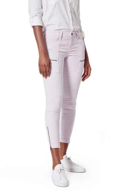 Shop Joie Park Skinny Pants In Grey Lilac