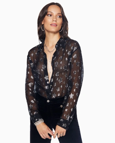 Shop Ramy Brook Tiffany Button Up Blouse In Black