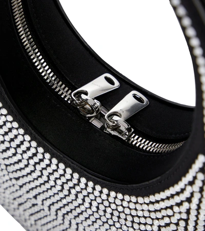 Coperni Mini Swipe Embellished Top Handle Bag In Black