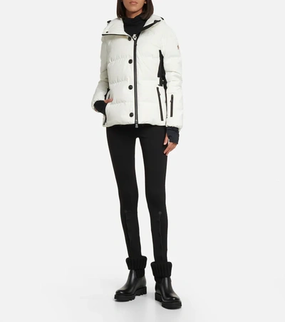 Shop Moncler Guyane Down Ski Jacket In White