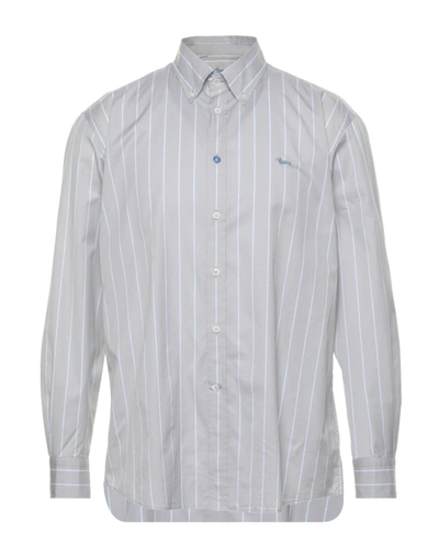 Shop Harmont & Blaine Shirts In Light Grey