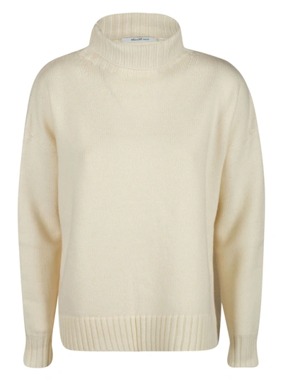Shop Max Mara Turtleneck Sweater In Cream