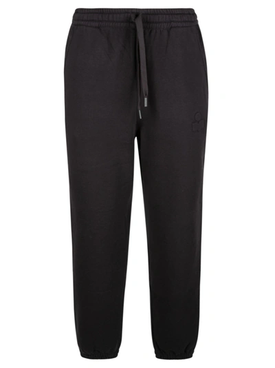 Shop Isabel Marant Drawstring Track Pants In Faded Black