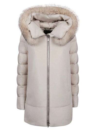Shop Moorer Fresia-le Down Coat In Marmo