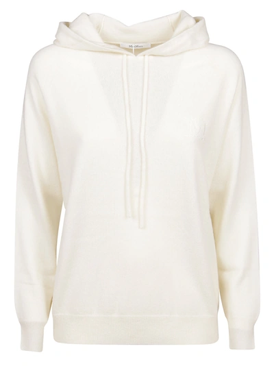 Shop Max Mara Sweater Caden In Bianco Seta