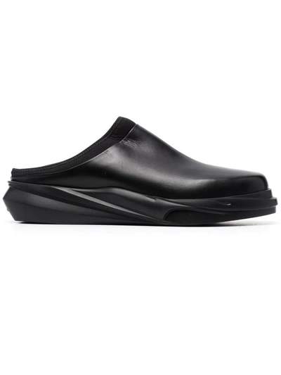 Shop Alyx Black Leather Mules In Nero