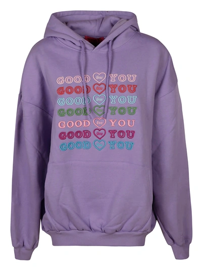 Shop Ireneisgood Gfy Hoodie In Purple