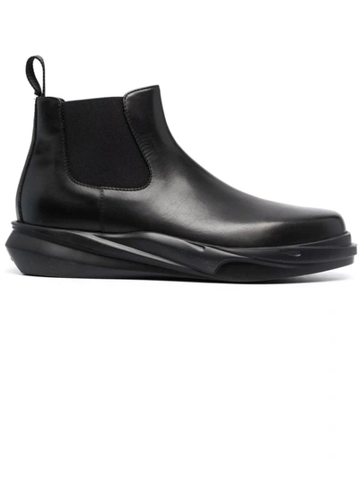 Shop Alyx Black Leather Chelsea Boots In Nero