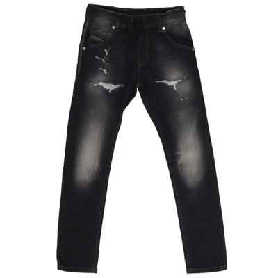 Shop Diesel Krooley Jeans In Black