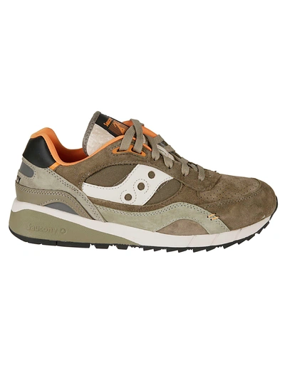 Shop Saucony Shadow 6000 Sneakers In Olive
