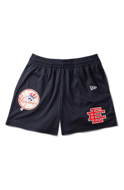 New Era Eric Emanuel X  Ny Yankees Mesh Shorts In Blue