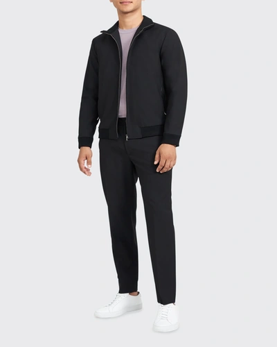 Shop Theory Men's Aiden Wool Twill Jacket In Black