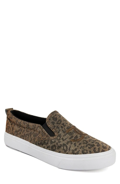 Shop Juicy Couture Logo Slip-on Sneaker In Leopard Glitter