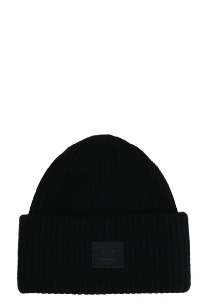 Shop Acne Studios Hats In Black Wool
