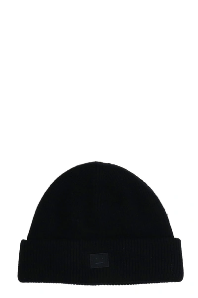 Shop Acne Studios Hats In Black Wool