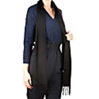 Kinalba Oban Black Cashmere Scarf In Cashmere