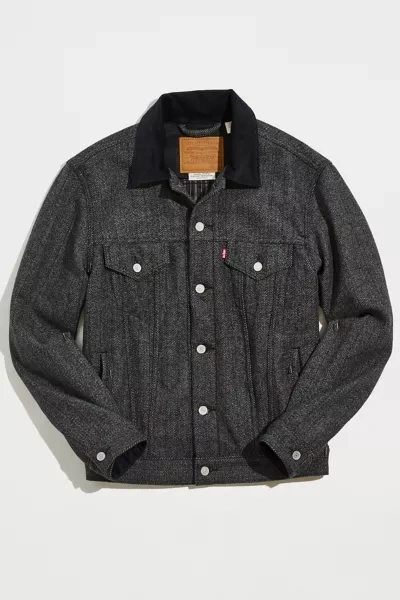 Shop Levi's Vintage Fit Denim Trucker Jacket In Grey