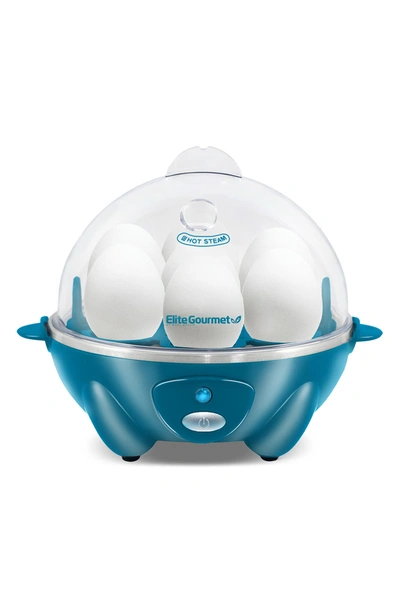 Shop Maxi-matic Elite Gourmet Easy Egg Cooker In Jewel Blue