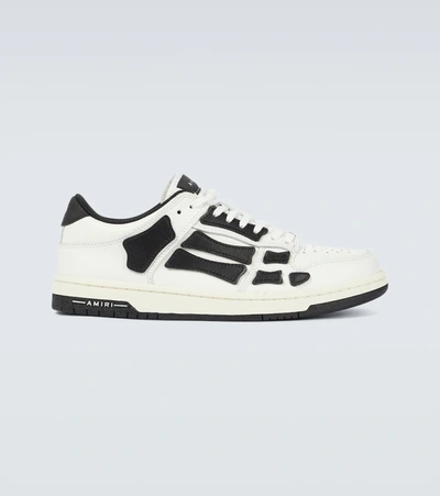 Shop Amiri Skeleton Low-top Sneakers In White