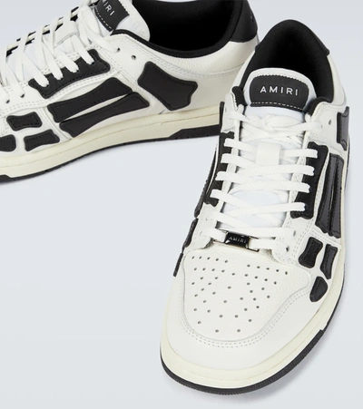 Shop Amiri Skeleton Low-top Sneakers In White