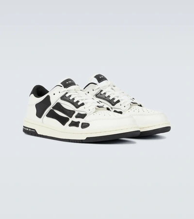 Shop Amiri Skeleton Low-top Sneakers In White