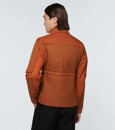 Shop Craig Green Quilted Skin Jacket In Orange