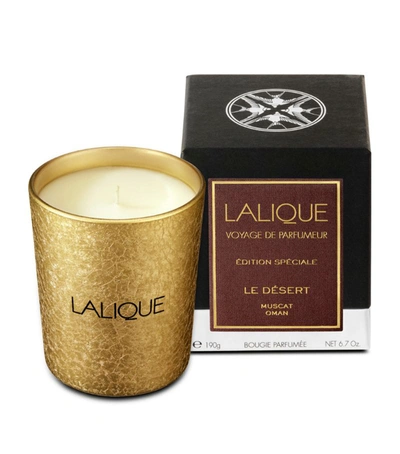 Shop Lalique Le Désert Muscat Candle (190g) In Gold
