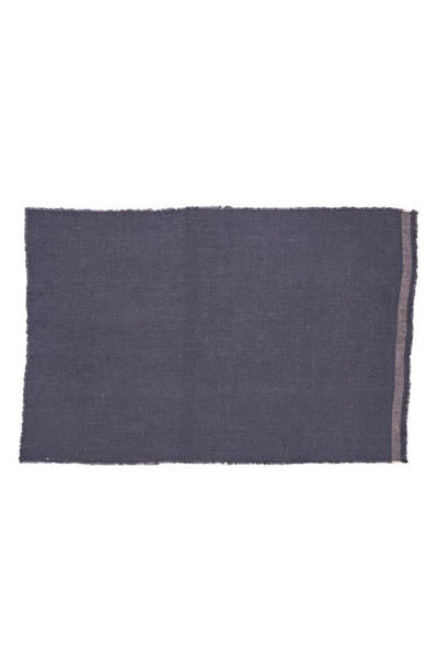 Departo Set Of 2 Linen Kitchen Towels In Slate Gray