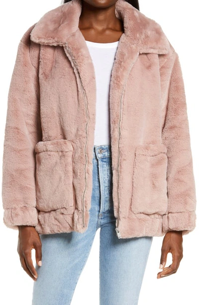 Shop Ugg Kianna Faux Fur Jacket In Fawn