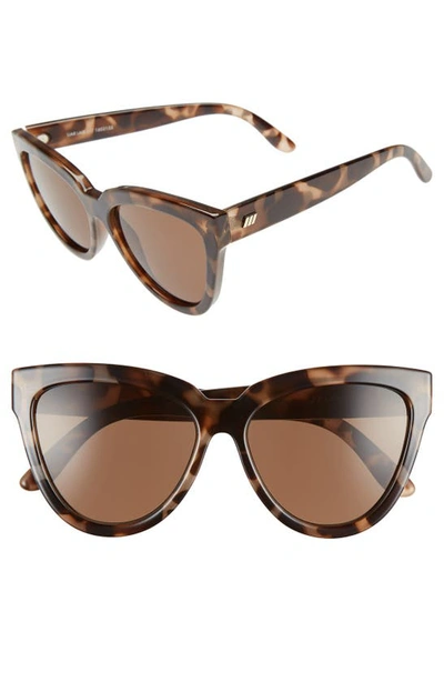 Shop Le Specs 'liar Liar' 57mm Sunglasses In Volcanic Tortoise