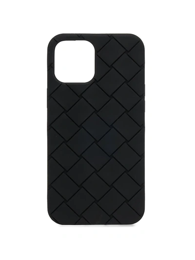 Shop Bottega Veneta Intrecciato Iphone 12 Pro Max Case In Black