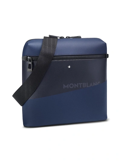 Shop Montblanc Extreme 2.0 Leather Envelope Messenger Bag In Blue
