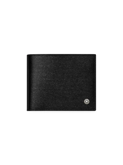 Shop Montblanc Men's Small 4810 Westside Leather Bi-fold Wallet In Black
