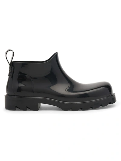 Shop Bottega Veneta Men's Rubber Ankle Boots In Black