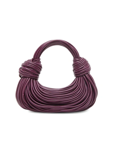Shop Bottega Veneta Mini Jodie Tubular Leather Hobo Bag In Mystic Gold