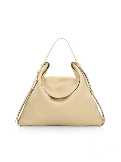 Shop Bottega Veneta Women's Large Shoulder Slouch Bag In Porridge Gold