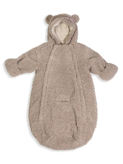 Shop 7am Baby's Plush Teddy Bunting Bag In Oatmeal
