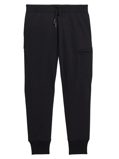 Shop Theory Colts Cotton Joggers In Black