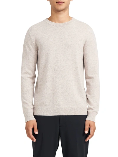 Shop Theory Cashmere Pullover Sweater In Tapir Moul
