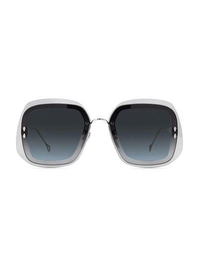 Shop Isabel Marant 58mm Square Sunglasses In Silver