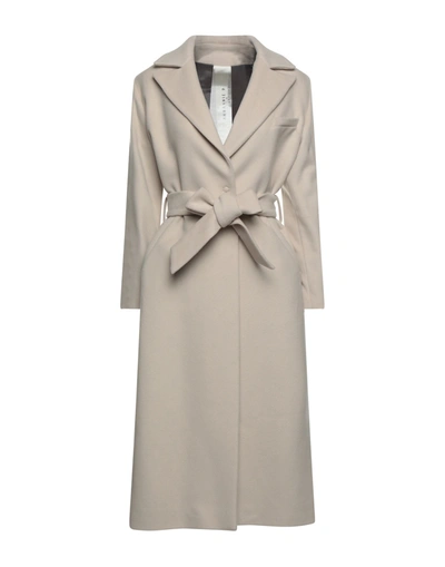 Shop Annie P . Woman Coat Beige Size 6 Virgin Wool, Cashmere