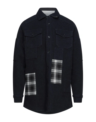 Shop Off-white &trade; Coats In Dark Blue